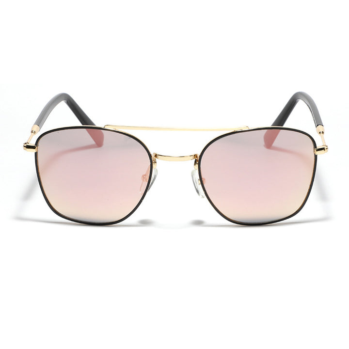 Women's fashionable square sunglasses with luxurious metal frame Bowlift