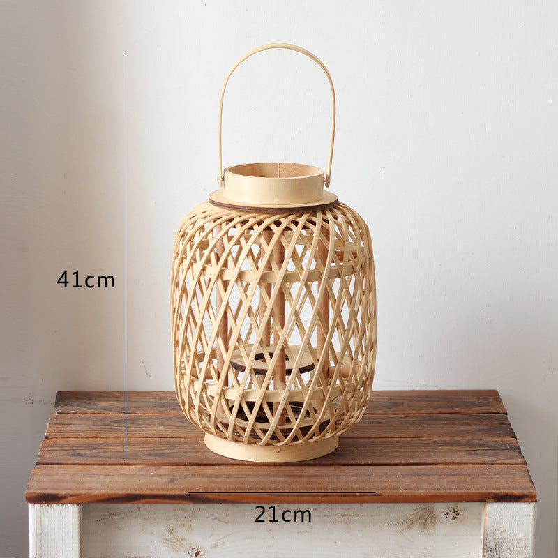 Handmade Rattan Lantern Bowlift