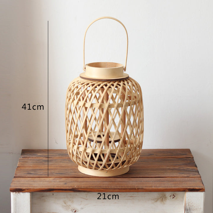 Handmade Rattan Lantern Bowlift