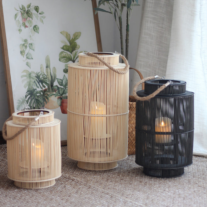 Decorative Rattan Lantern Bowlift