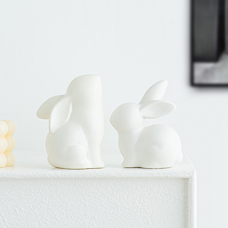 Artistic Ceramic Hare Bowlift