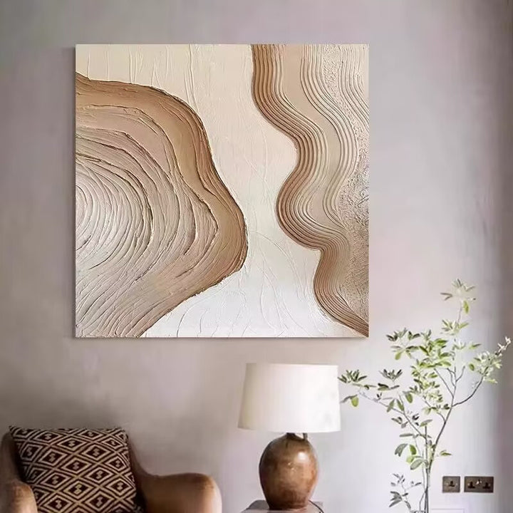 Abstract Layered Canvas Artwork