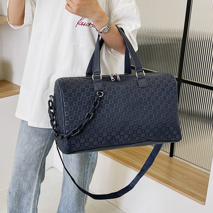 Premium Vegan Leather Travel Duffle Bag Bowlift
