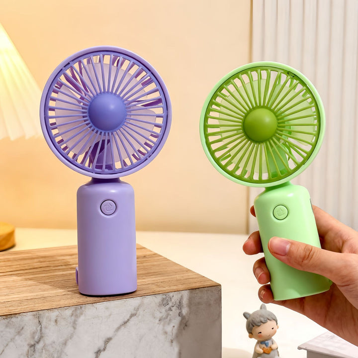 Women's Portable Hand Fan with USB-C Connection and Innovative Design Bowlift