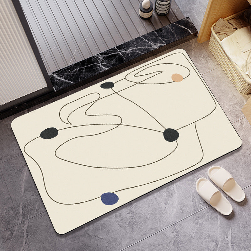 Decorative Luxe Bath Mat Bowlift
