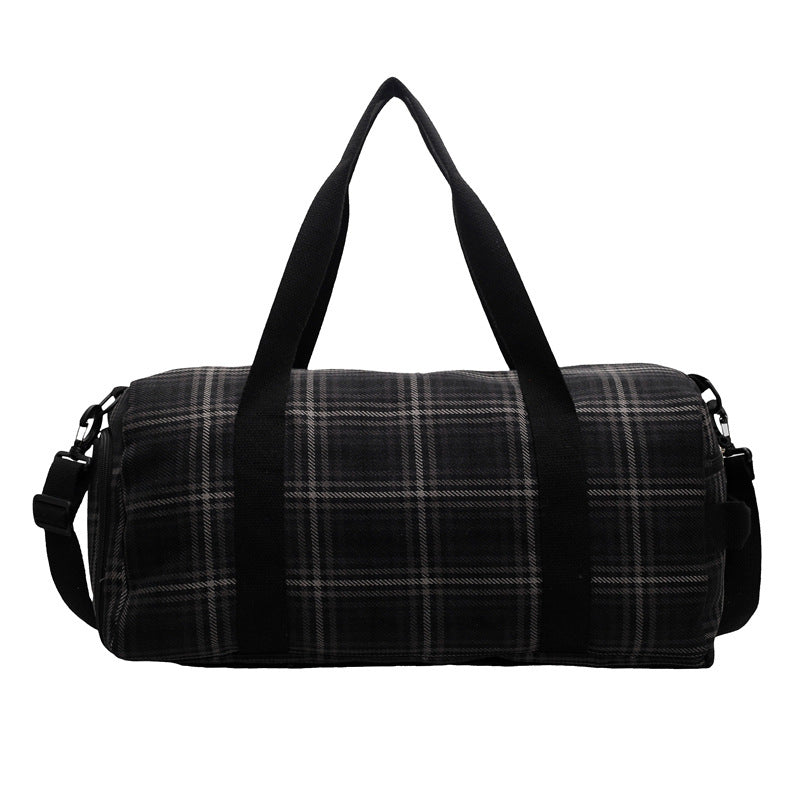 Versatile Checked Travel Duffle Bag Bowlift