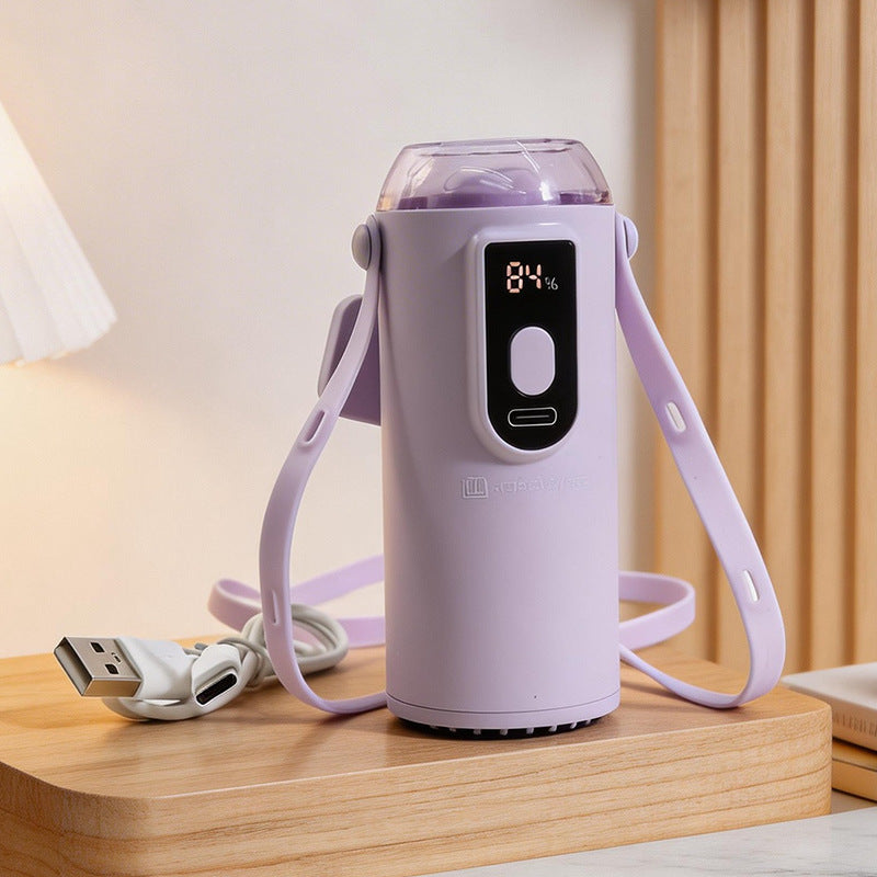 Ladies Portable Mini Hydration Fan with Water Mist Bowlift