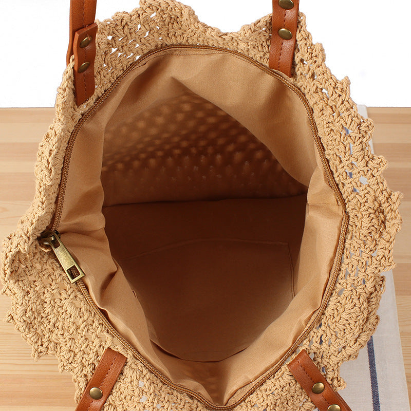 Hand-knotted Macrame Shopping Bag Bowlift