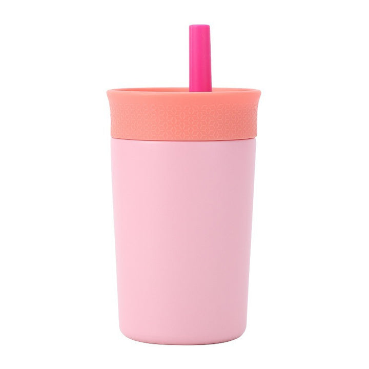Women's practical insulated cup with integrated straw Bowlift