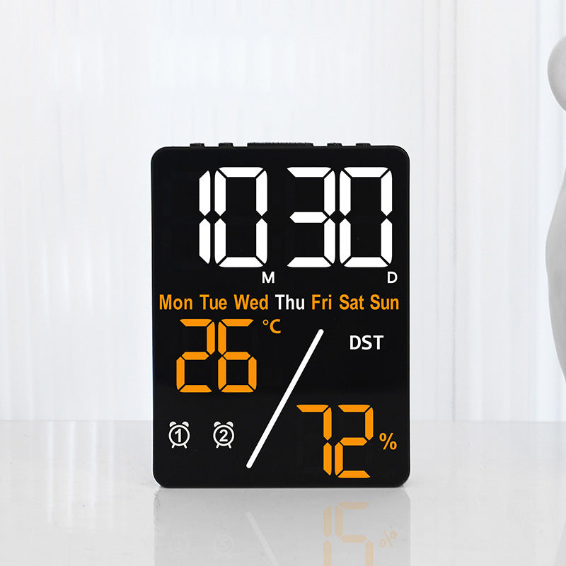 Digital Multifunction Alarm Clock with Hygrometer and Temperature Display Bowlift