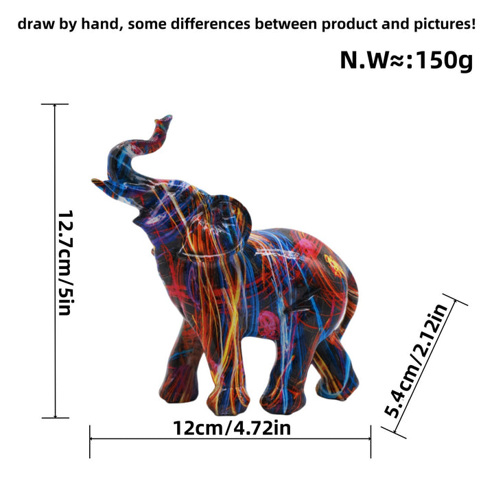 Colorful Elephants Figurine Bowlift