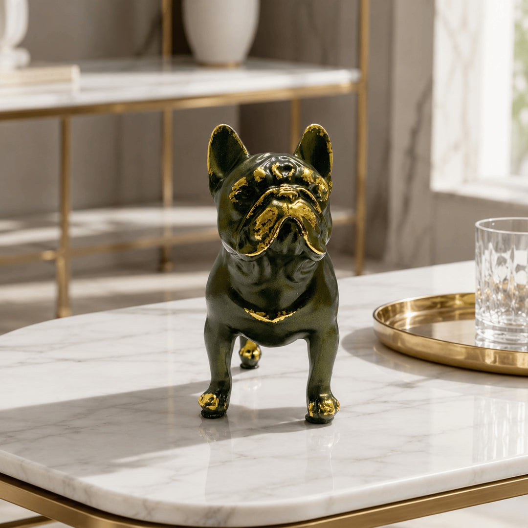 Decorative figure of a French Bulldog Bowlift