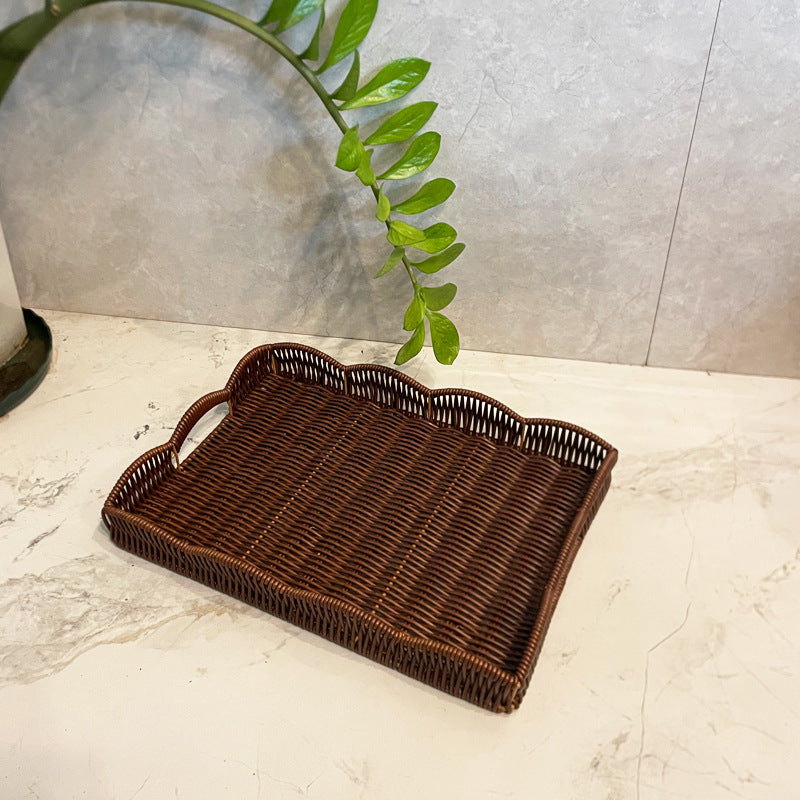 Decorative Woven Storage Tray Bowlift