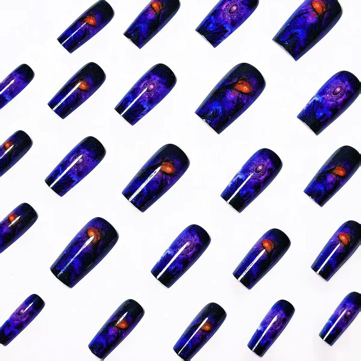 Cosmic-Inspired Nail Art Bowlift