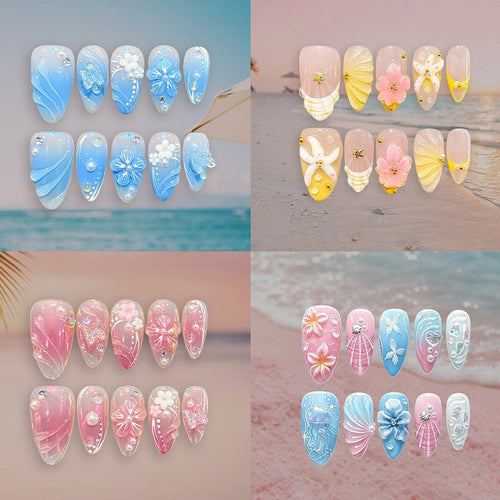 Creative nail art set with maritime accents Bowlift