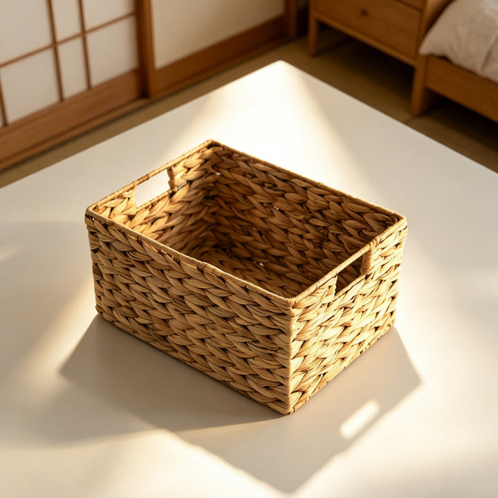 Woven Rectangular Storage Basket Bowlift