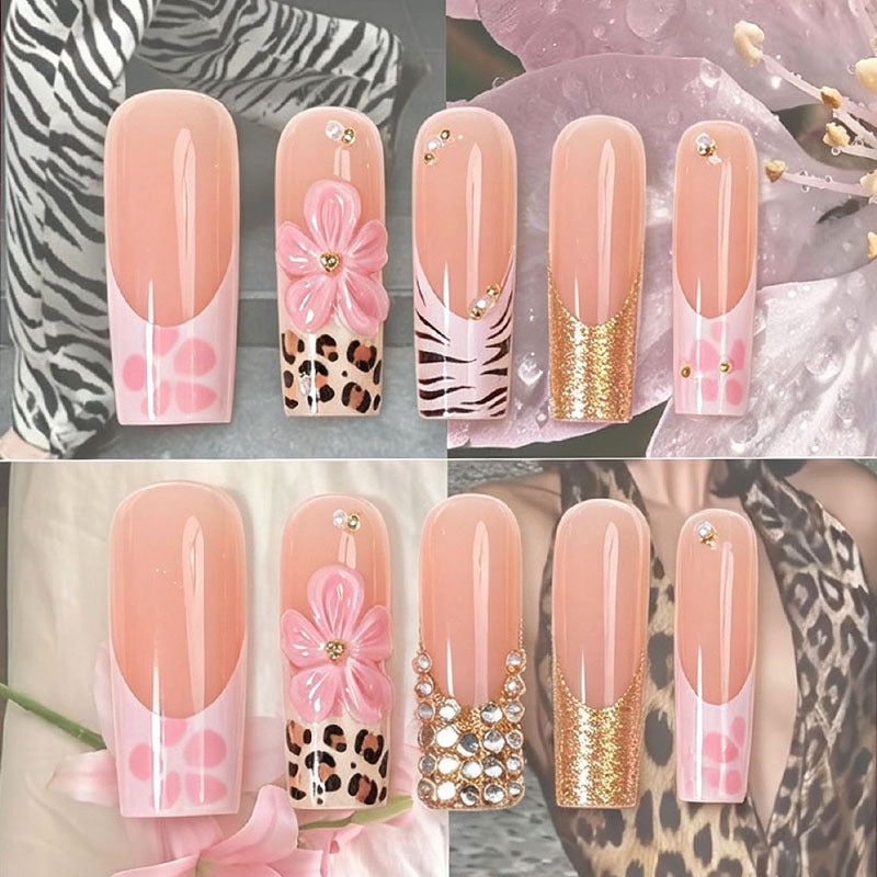 Floral Art Press-On Nail Tips Bowlift