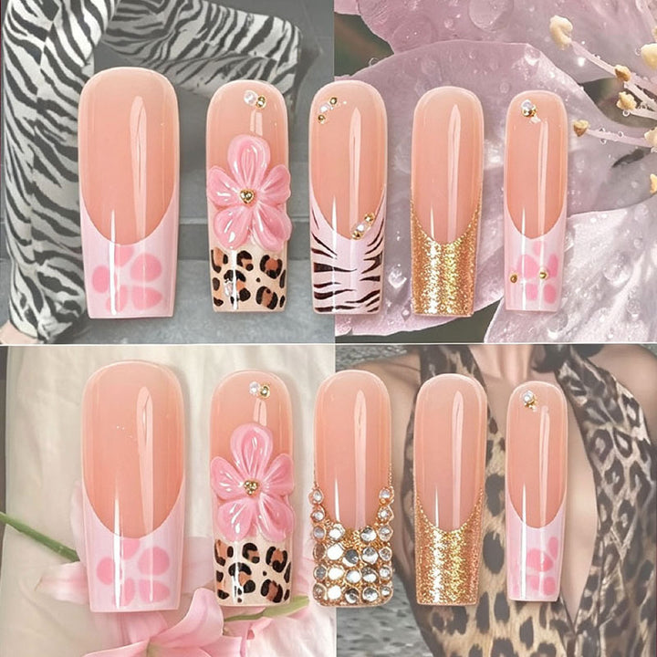 Floral Art Press-On Nail Tips Bowlift