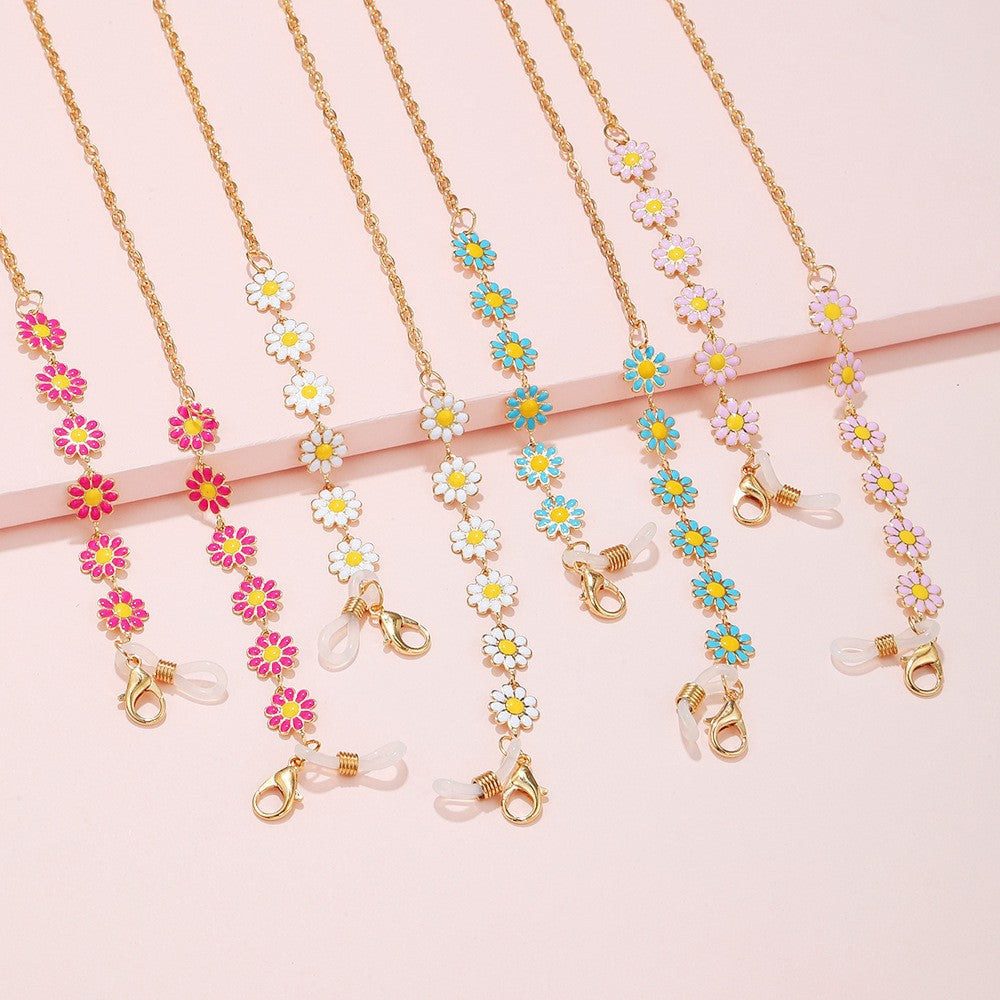 Floral Charm Eyewear Chain Bowlift