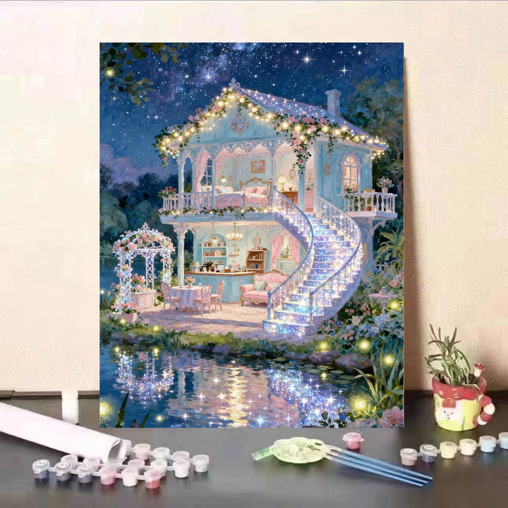 Fairy Tale Dream House Canvas Art Kit Bowlift
