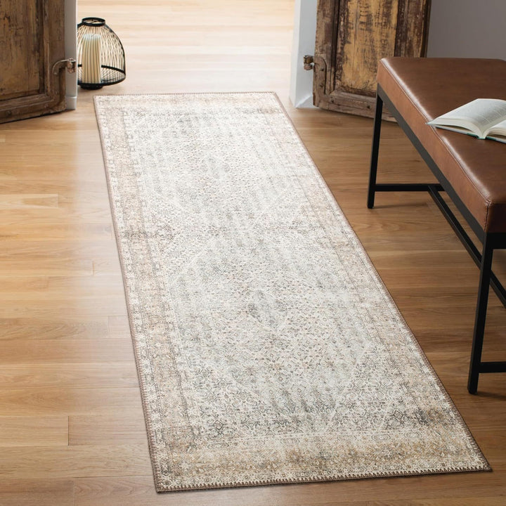 Floral Pattern Kitchen Runner Mat