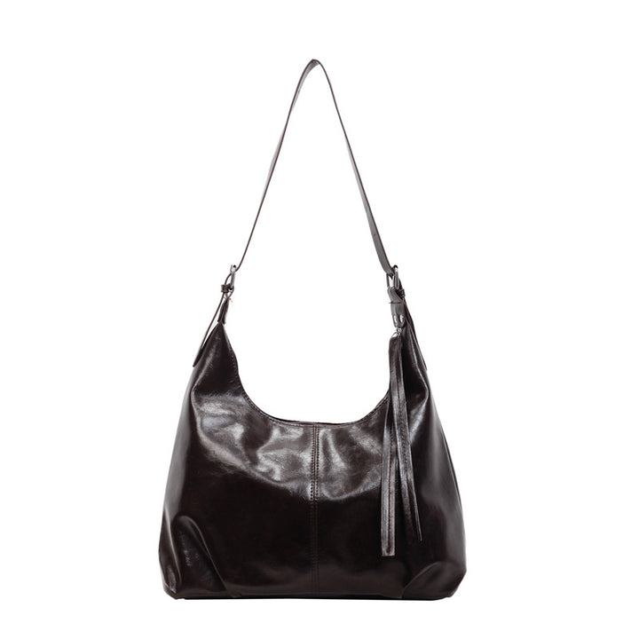 WoLuxurious Soft Leather Shoulder Bag Bowlift