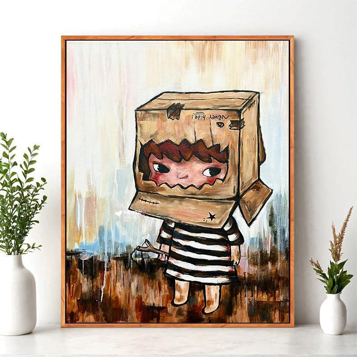 Cartoon Character Wall Art Print Bowlift