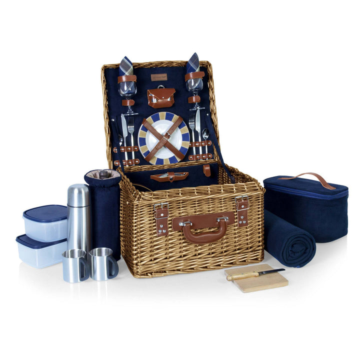 Women Luxury Picnic Basket with Extensive Equipment Bowlift