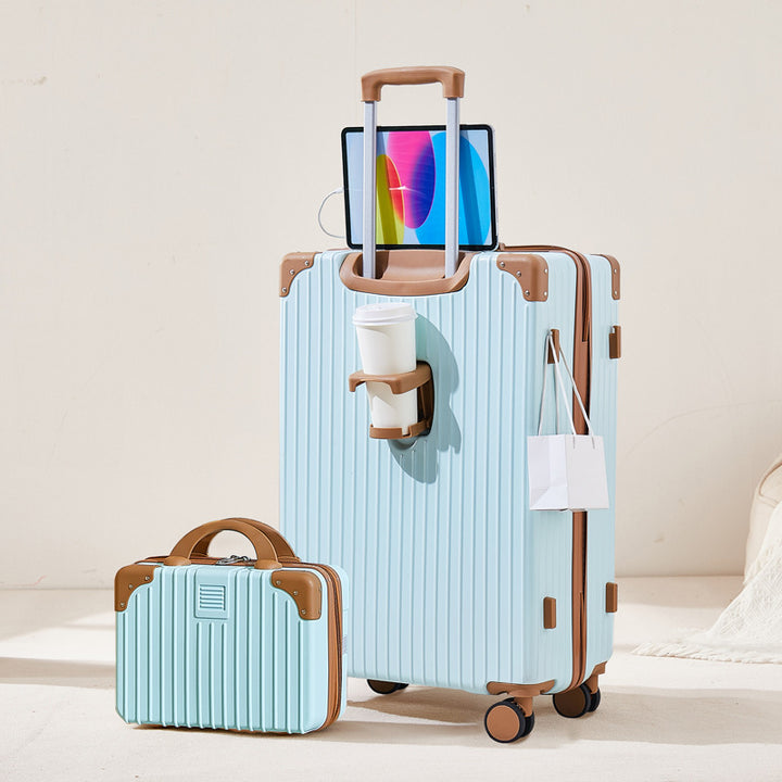 Unisex Textured Hard-Shell Luggage Set Bowlift