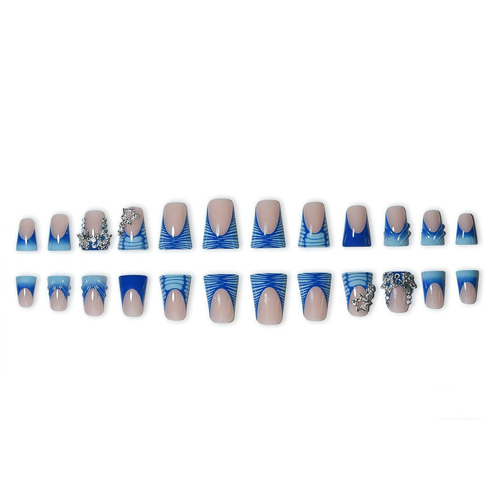 3D Decorative Ocean-Inspired Press-On Nail Art Bowlift