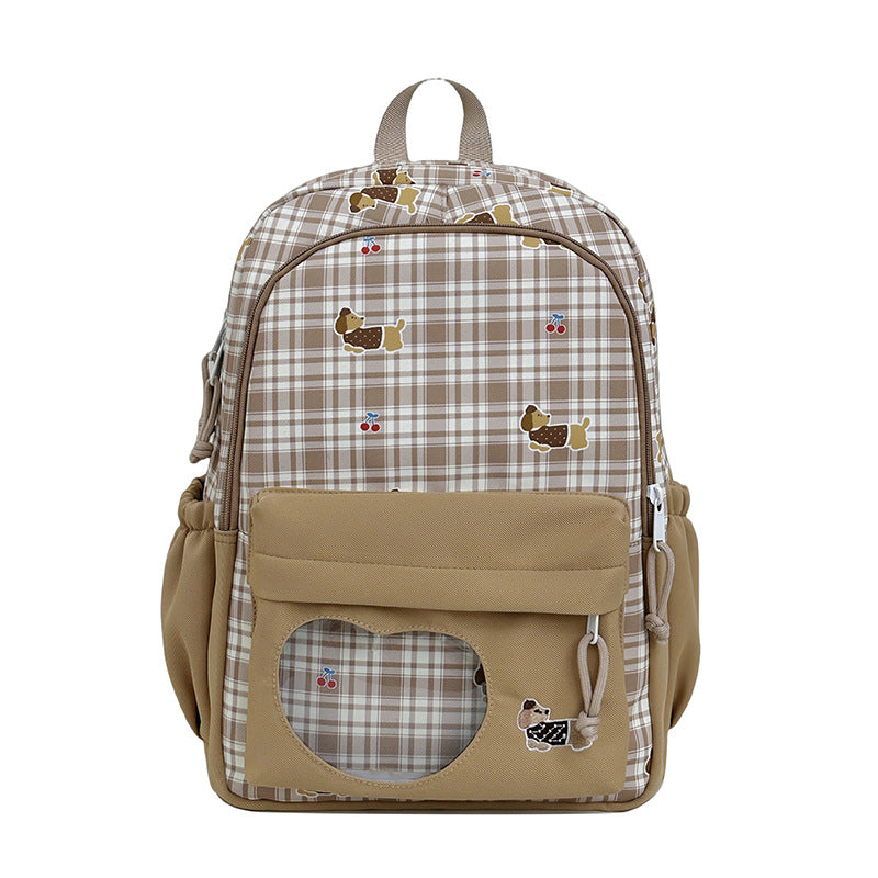 Backpack with Creative Music and Animal Motif Bowlift