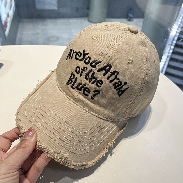 Women's Vintage-Inspired Embroidered Cap Bowlift