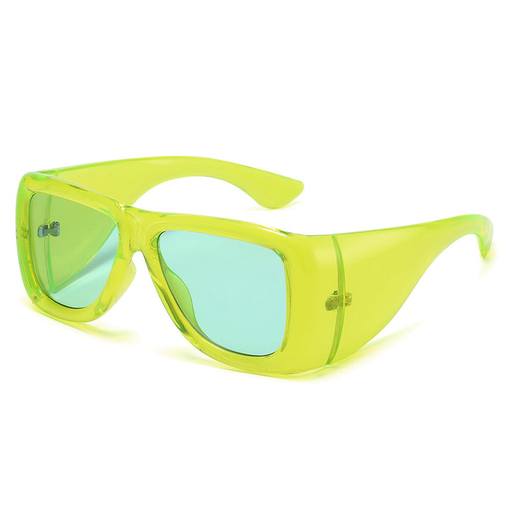Oversized Fashion-Driven Shield Sunglasses Bowlift