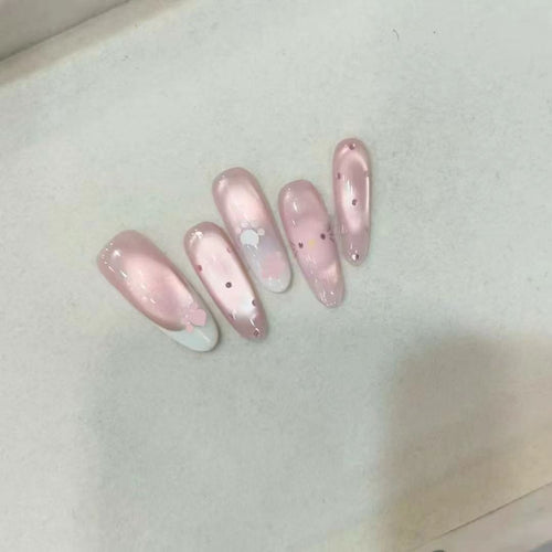 Elegant Press-On Nail Art Set Bowlift