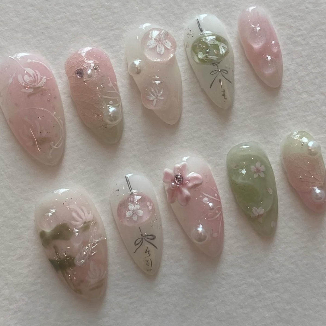 Thematic Artisan Press-On Nail Set Bowlift