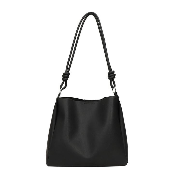Minimalist Faux Leather Hobo Bag Bowlift