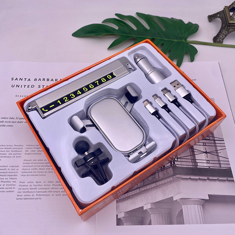 Unisex cordless car charging holder with integrated phone holder Bowlift