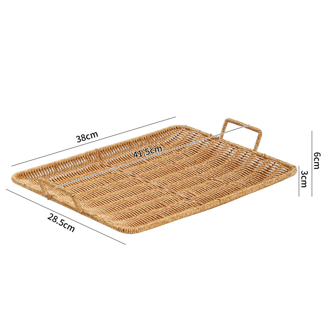Home Decorative Woven Serving Tray Bowlift