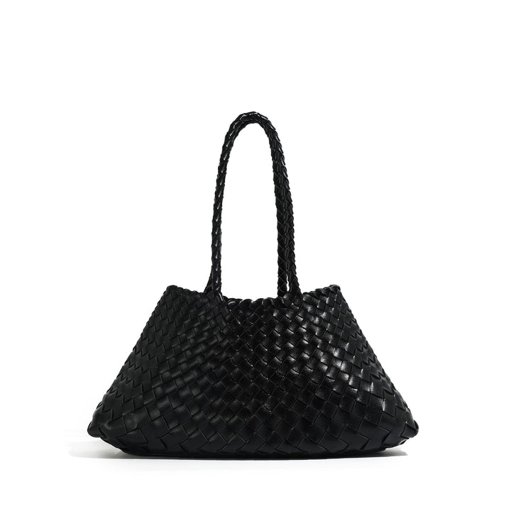 Handcrafted Woven Leather Tote Bowlift