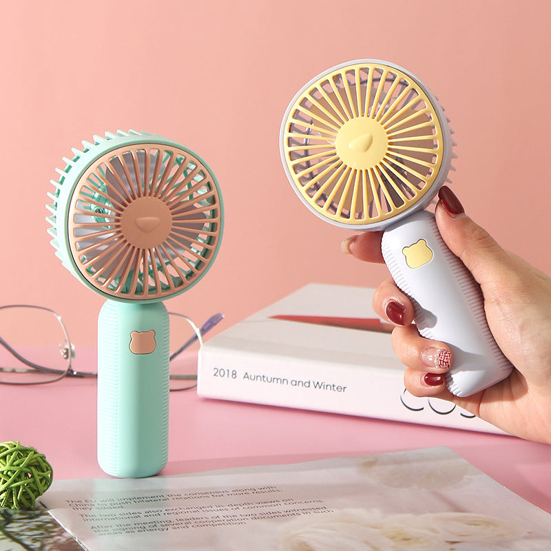 Ladies Portable Hand Fan with Ergonomic Handle and Flexible Air Circulation Bowlift