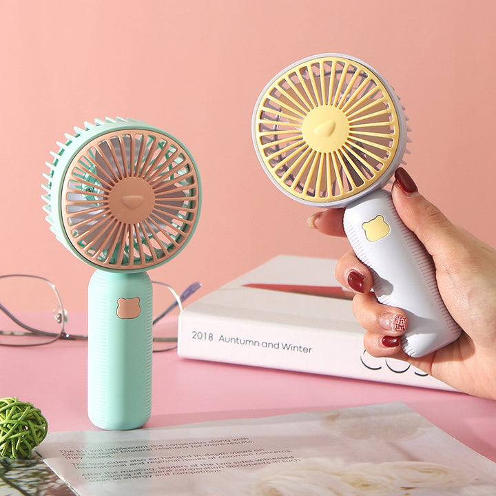 Ladies Portable Hand Fan with Ergonomic Handle and Flexible Air Circulation Bowlift