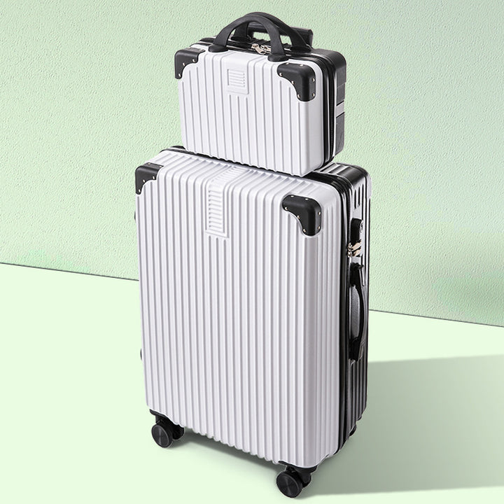 Unisex Durable Expandable Hard-Shell Luggage Bowlift