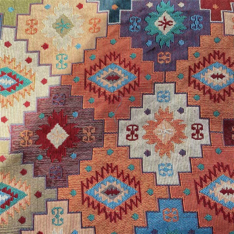 Geometric Patterned Decorative Tapestry