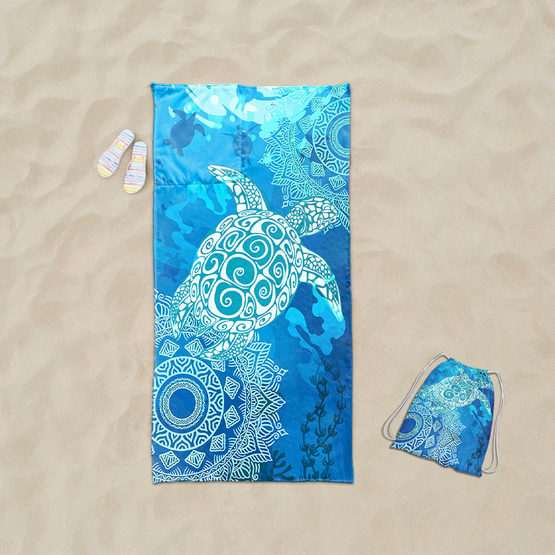 Beach towel with exclusive sea turtle motif Bowlift