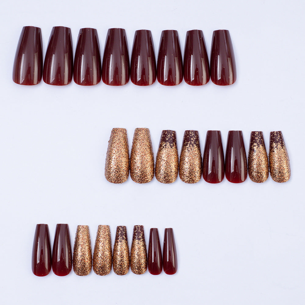 Glamorous Artificial Nail Set Bowlift