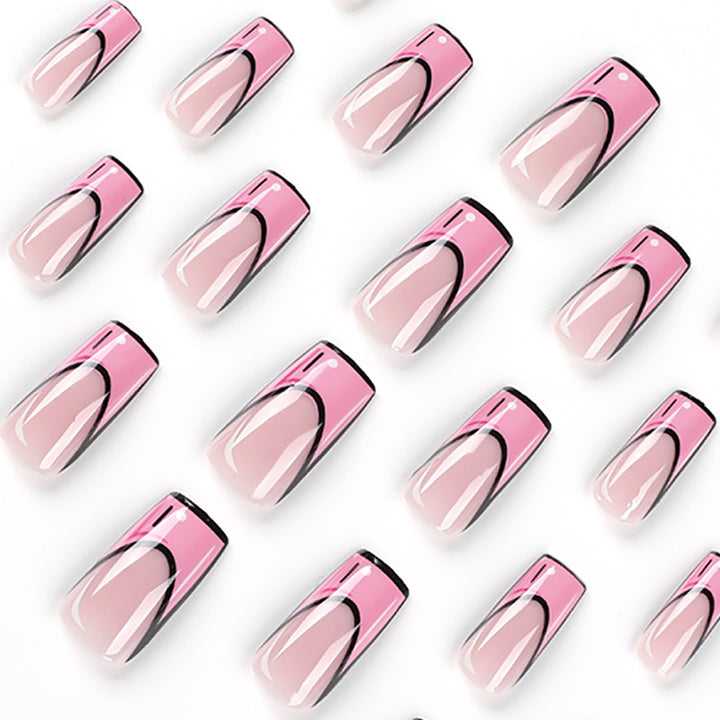 Artful Nail Extensions with Creative Design Bowlift