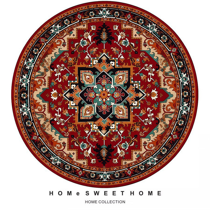 Vintage-Inspired Round Rug