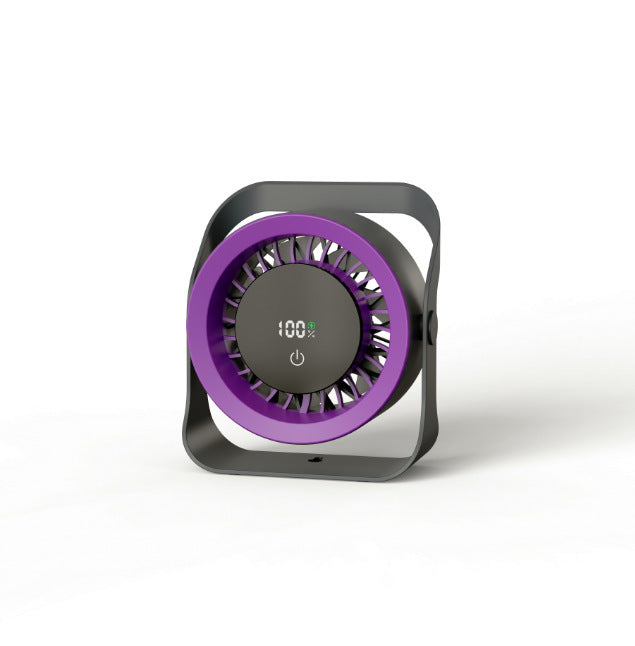 Women's portable USB fan with digital display Bowlift