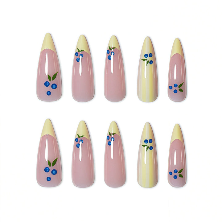 Elegant Artistic Stiletto Nail Art Extensions Bowlift