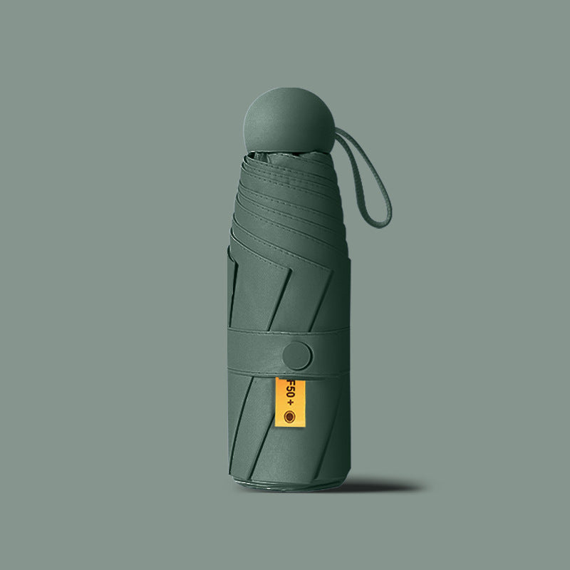 Compact UV protection folding umbrella with travel sleeve Bowlift